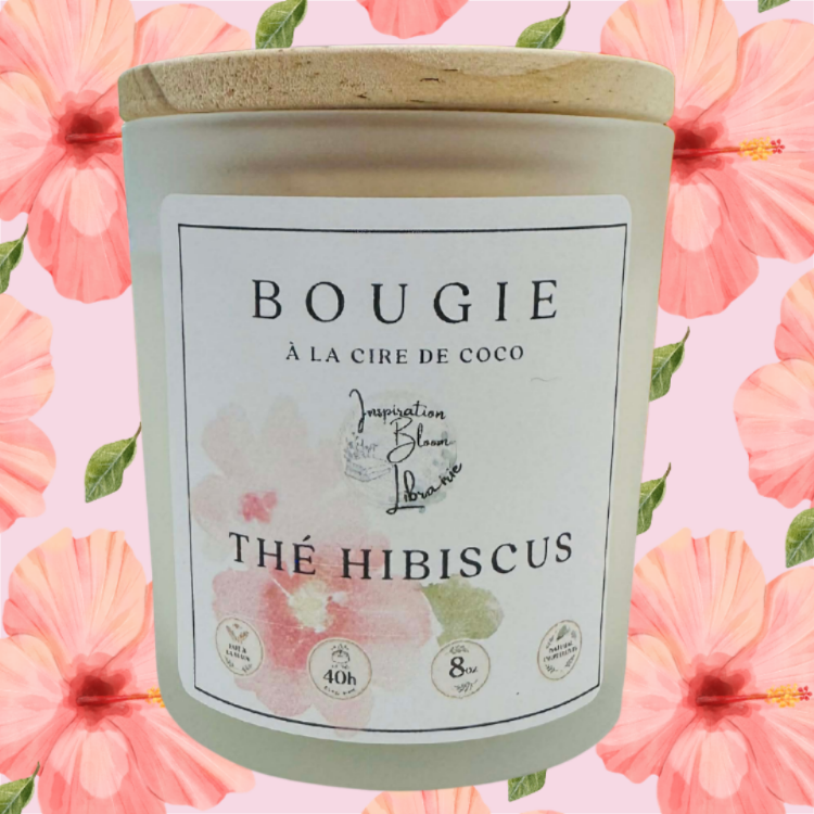Bougie Thé Hibiscus 8 Oz
