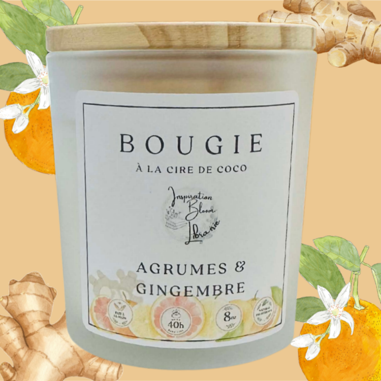 Bougie Agrume Gingembre 8 Oz