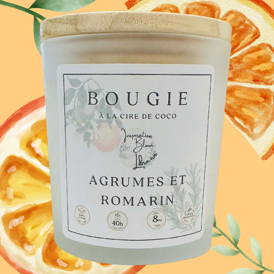 Bougie Agrume Romarin 8 Oz