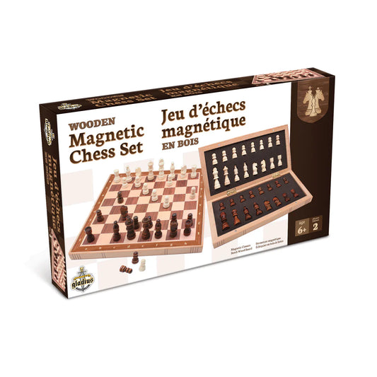 Jeu D'Échecs En Bois Magnétique