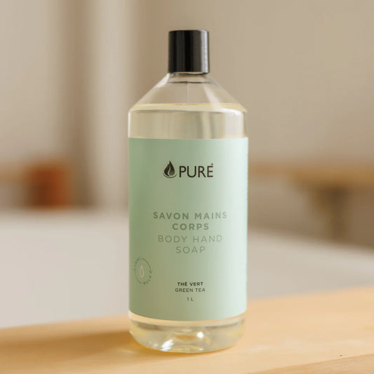 Savon mains-corps thé vert Pure 1L