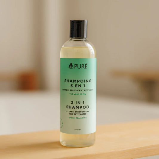 Shampoing 3 en 1 Thé vert PURE